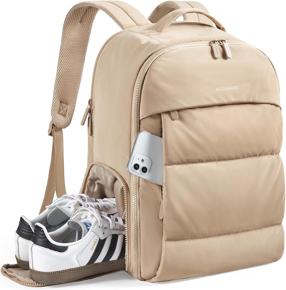 BAGSMART 30L Carry On Backpack with Shoe Compartment, Airline Approved Travel Backpack, Lightweig... | Amazon (US)