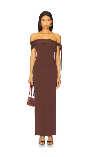 Jaymes Maxi Dress in Chocolate | Revolve Clothing (Global)