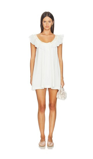 For Love & Lemons Cora Mini Dress in White. Size M. Also in XS, S, L, XL. | Revolve Clothing (Global)