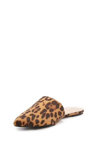 Leopard Print Flat Mules | Forever 21 (US)