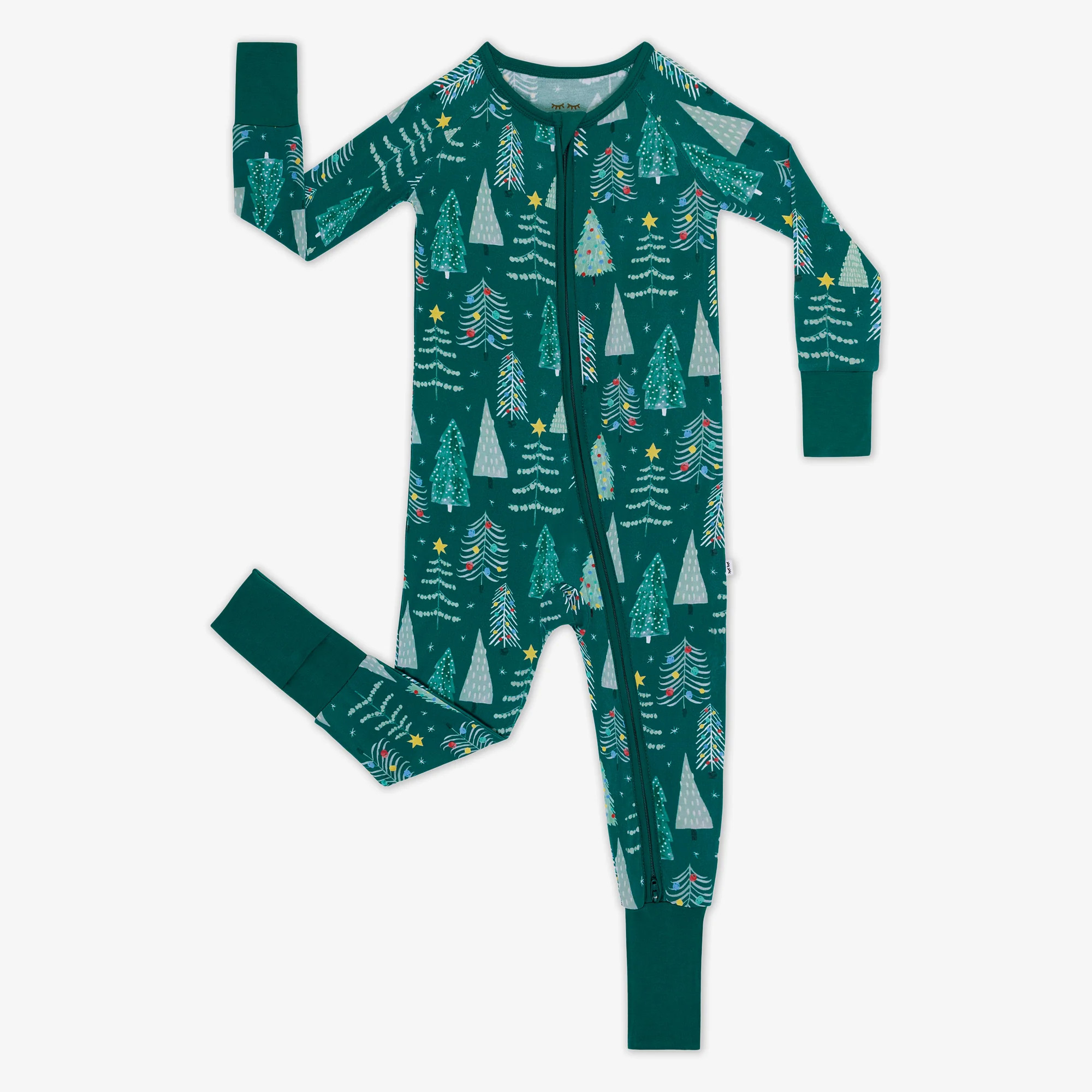 Green Twinkling Trees Zippy | Little Sleepies