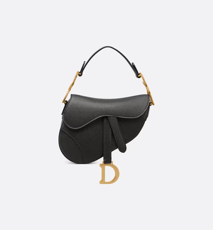 Mini Saddle Bag Black Grained Calfskin | DIOR | Dior Beauty (US)