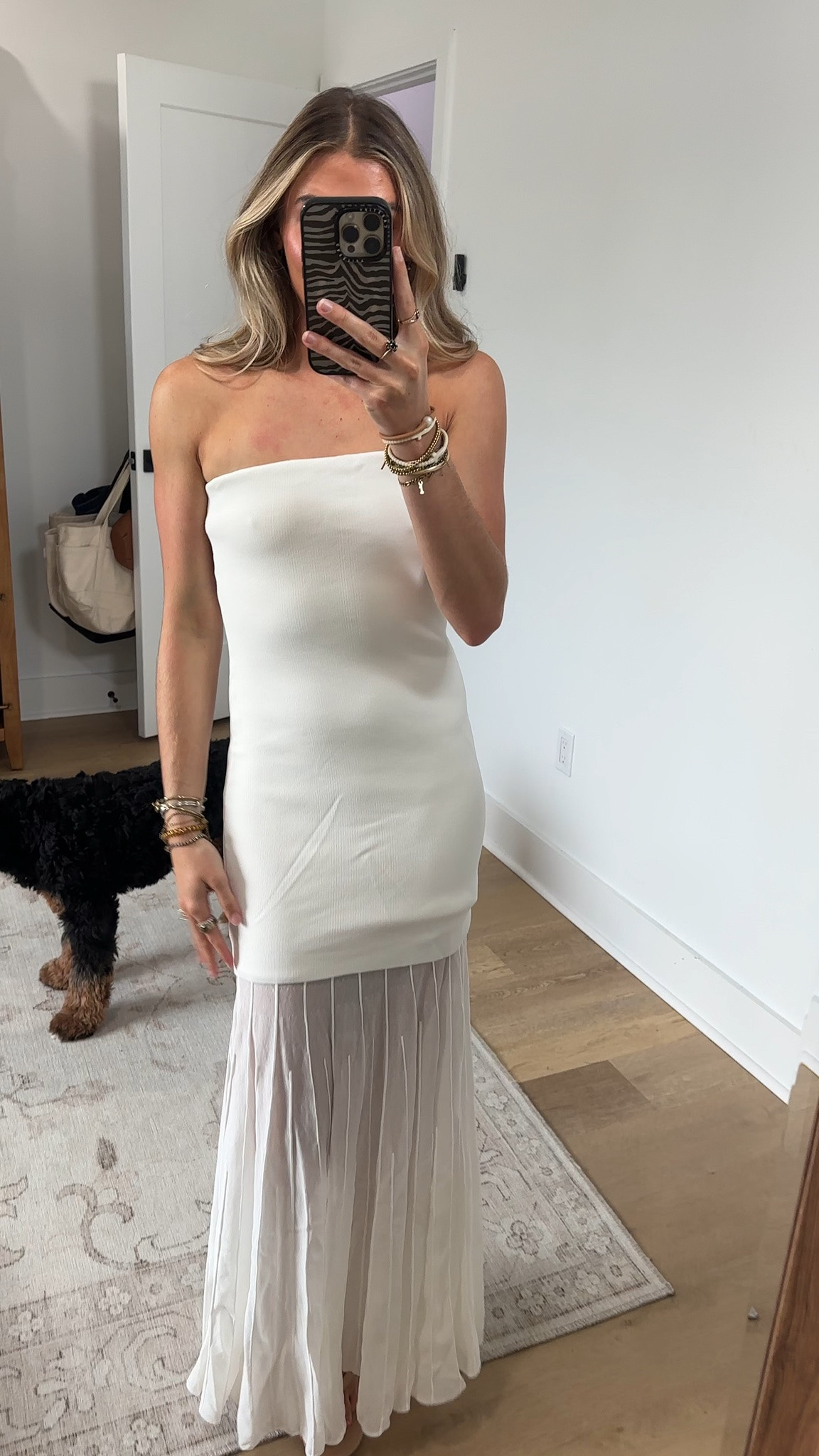 @Revolve line & dot perissa sweater dress. the struggle of finding white dresses in August-September is so real I ordered what felt like half the @Revolve website lol (filmed back in Aug) definitely some really good white dress options for different occasions 💍 5’4/xs 

#whitedress #2027bride #bridaldresses #whitedresshaul #bridaleradress

#LTKootd #LTKWedding #LTKdayinmylife
