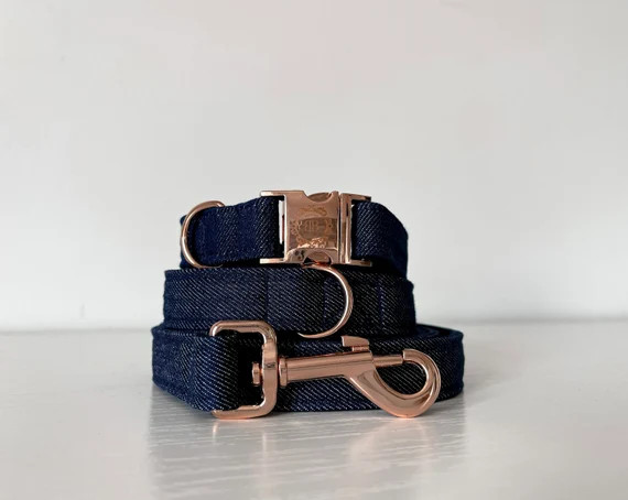 Ensemble  Collier  Laisse  Denim | Etsy | Etsy (AU)