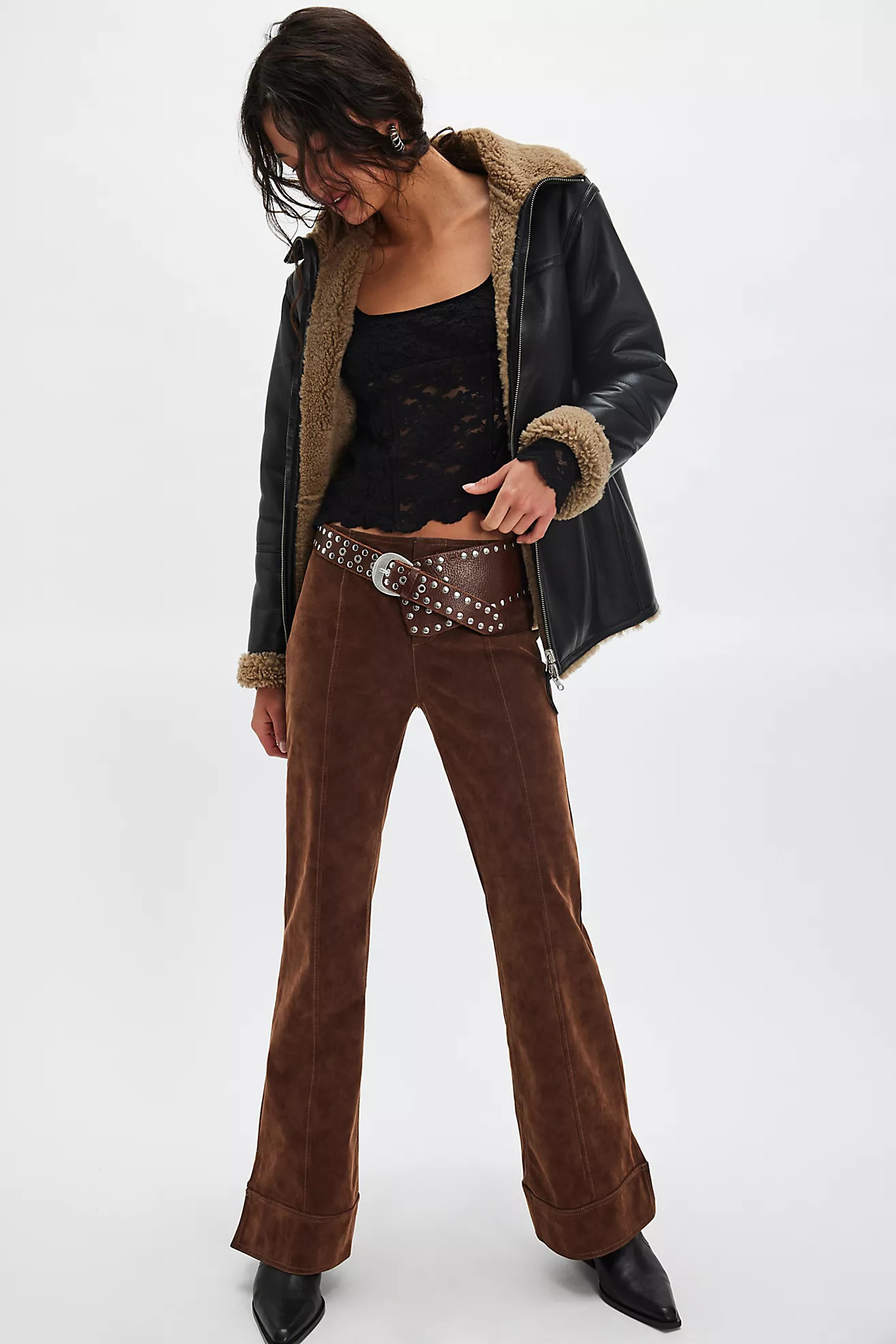 We The Free Glow Up Vegan Suede Pants | Free People (Global - UK&FR Excluded)