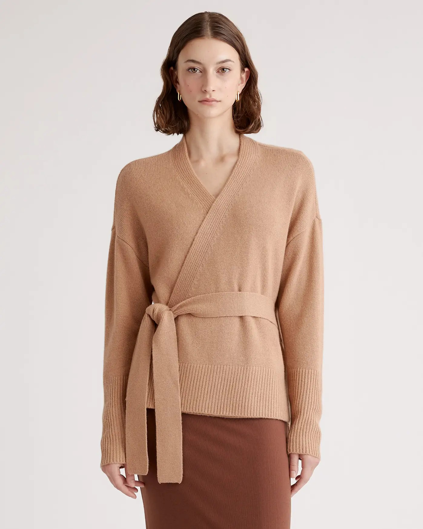 Mongolian Cashmere Wrap Sweater | Quince