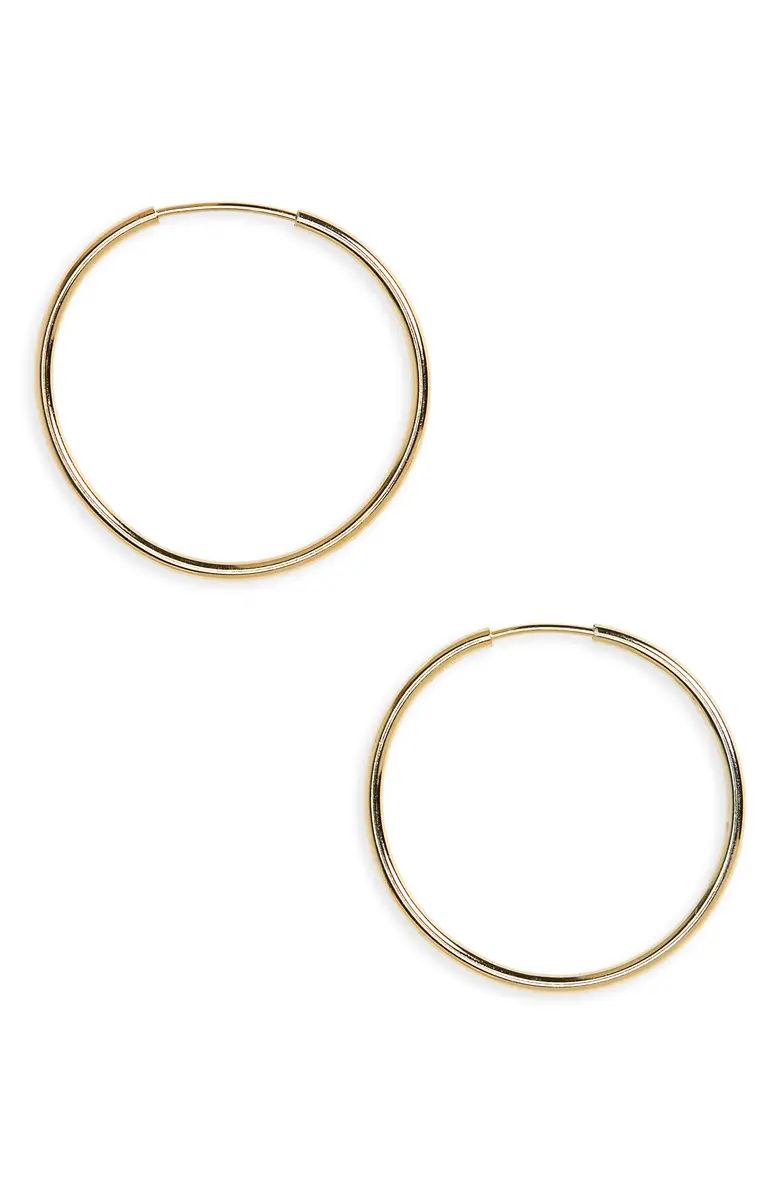 Argento Vivo Sterling Silver Argento Vivo Endless Hoop Earrings | Nordstrom | Nordstrom