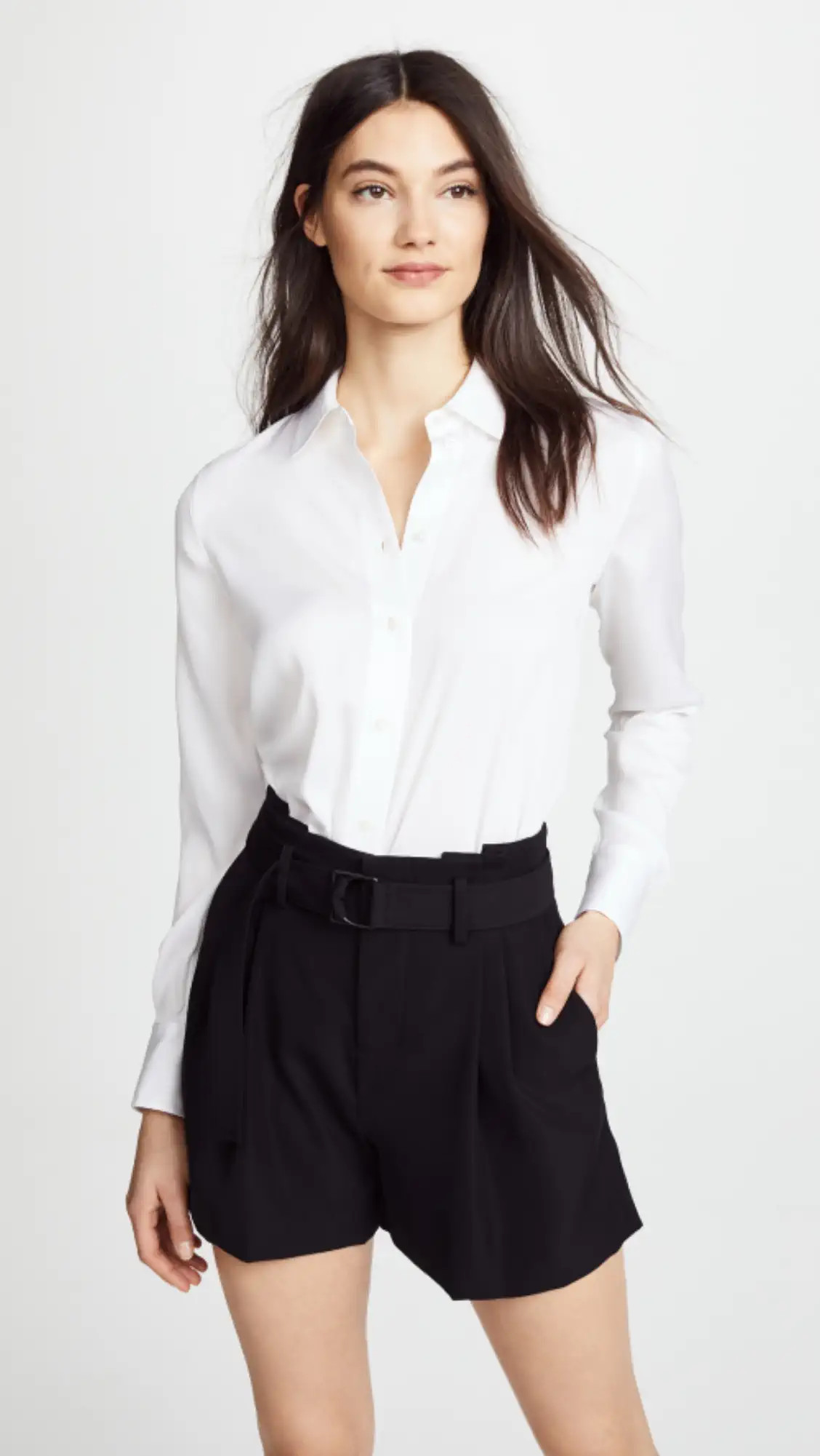 Vince Slim Fitted Blouse | Shopbop | Shopbop
