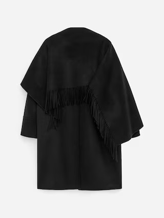 Doubleface-Mantel aus Wollmischung – Schwarz – ARKET DE | Arket EU