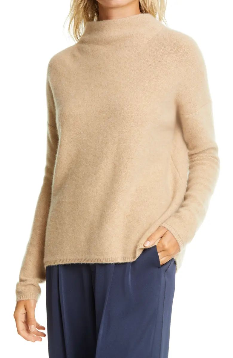 Vince Funnel Neck Boiled Cashmere Sweater | Nordstrom | Nordstrom