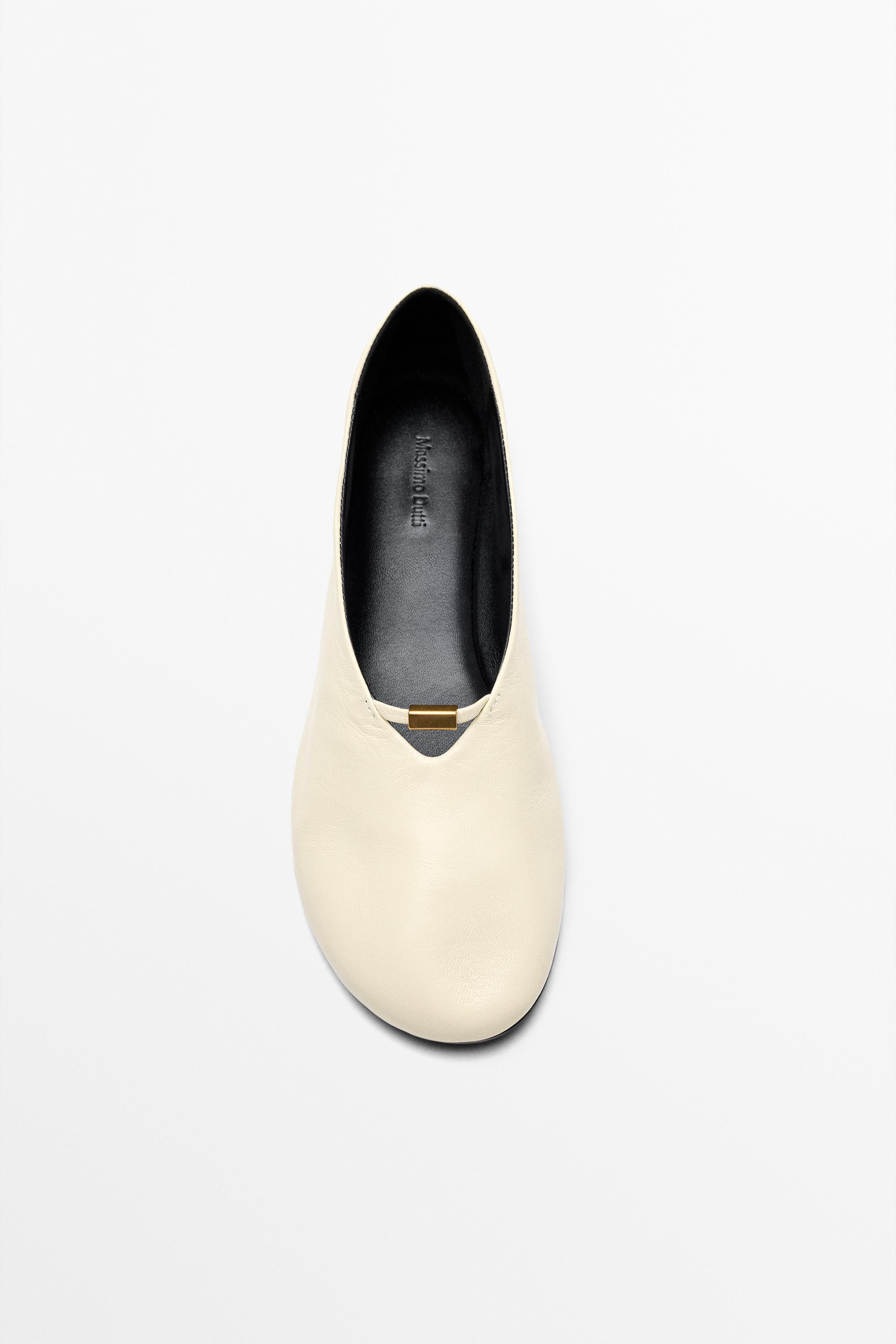 Ballerina in morbida pelle | Massimo Dutti IT