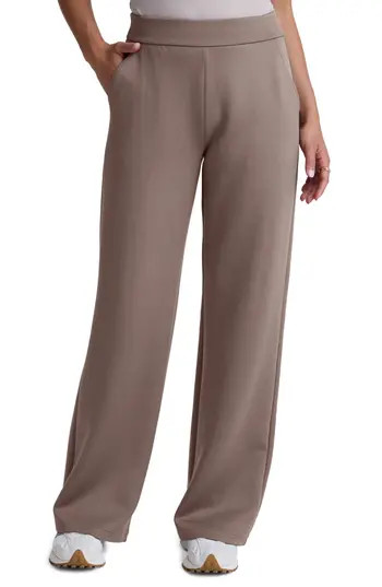 Beyond Yoga In The Flow Wide Leg Sweatpants in Cappuccino at Nordstrom Rack, Size X-Large | Nordstrom Rack
