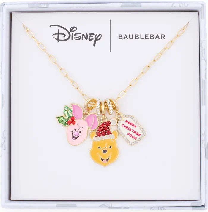 BaubleBar x Disney® Winnie the Pooh Holiday Charm Necklace | Nordstromrack | Nordstrom Rack