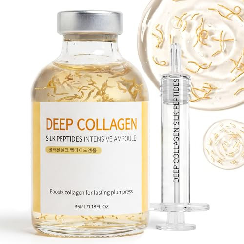 Deep Collagen Serum Silk Peptide Ampoule, Korean Anti Aging Serum for Face with Collagen & Peptide, Moisturizesmproves Elasticity (1.18 Fl.oz / 35ml) | Amazon (US)