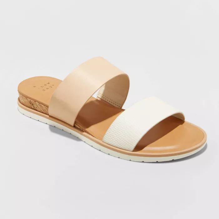 Women's Coco Two Band Slide Sandals - A New Day™ | Target