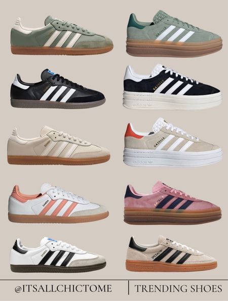 Trending adidas! I size down .5 in the sambas and platform gazelles. You could size down a full size in the regular gazelles. 

#LTKshoecrush