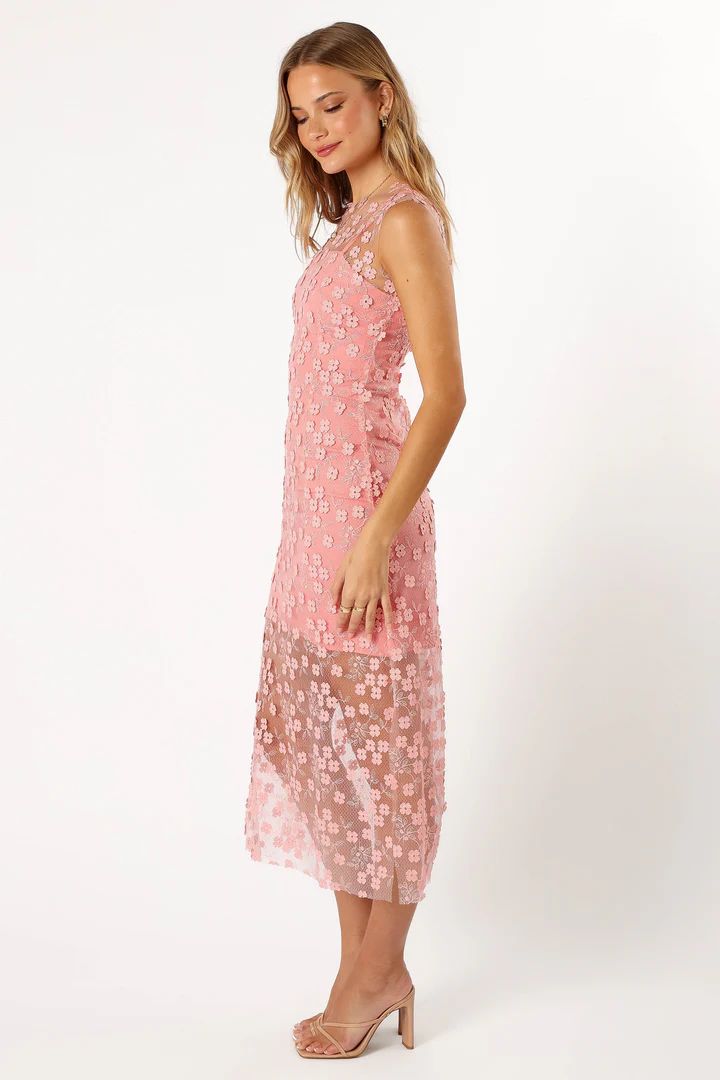 Nicholi Midi Dress - Pink Floral | Petal & Pup (US)