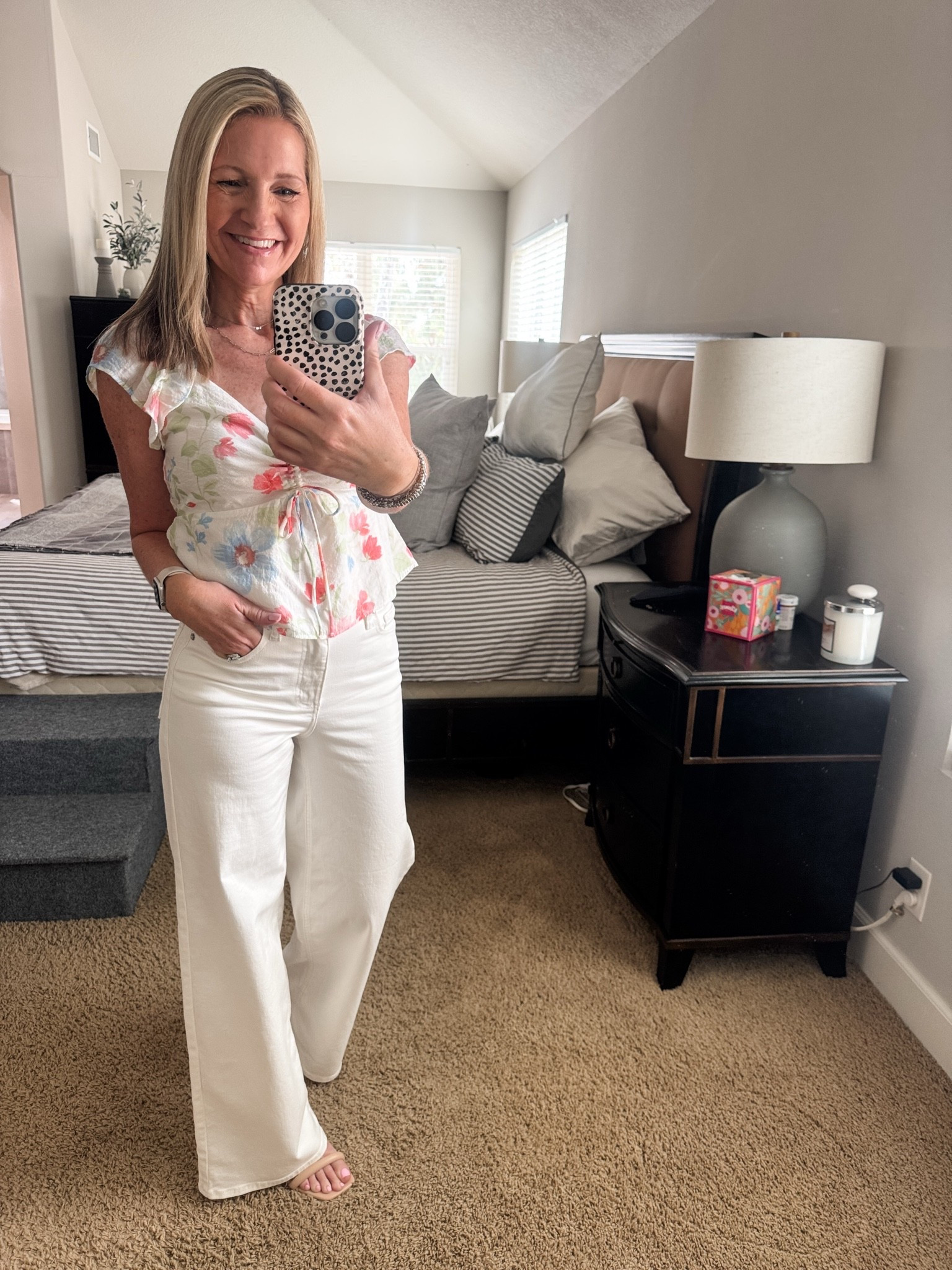 Headed to a work event on Saturday in this Old Navy floral blouse and my Target white jeans for the second time this week.

#LTKootd #LTKWorkwear #LTKSeasonal