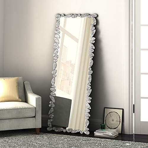 KOHROS Modern Large Full Length Floor Mirror, Crystal Body Dressing Mirror, Free Standing or Wall... | Amazon (US)