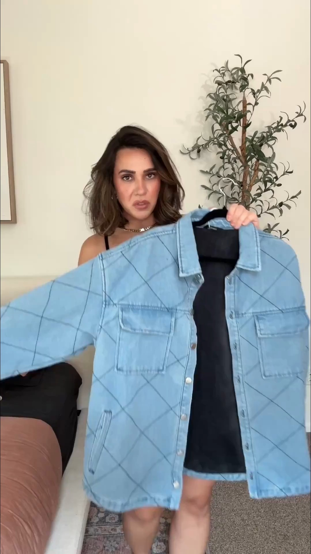 Edgy winter Amazon outfit with denim jacket. Size L jacket, M tank and leggings. 

Bra code: NINAFS15

midsize style, size 10, apple shape, affordable fashion, amazon fashion, winter, fashion, thick thighs, thick belly,

#LTKFindsUnder50 #LTKMidsize #LTKootd