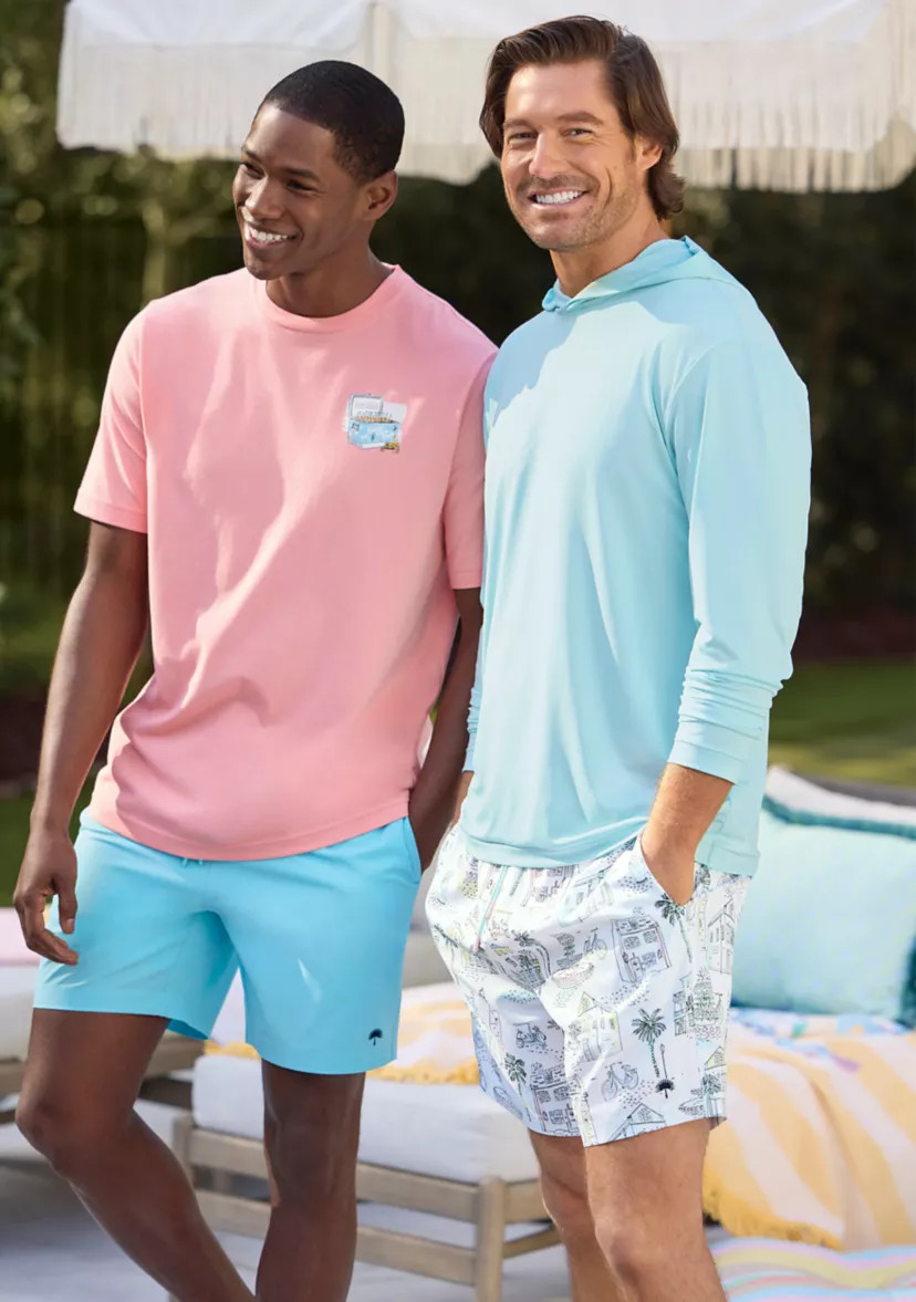 Sewing Down South x Crown & Ivy™ Jerry 7" Swim Trunks | Belk