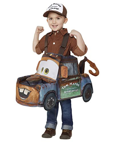 Spirit Halloween Cars Toddler Mater Ride-Along Costume | Officially Licensed | Disney | Pixar | TV and Movie Costume | Amazon (US)