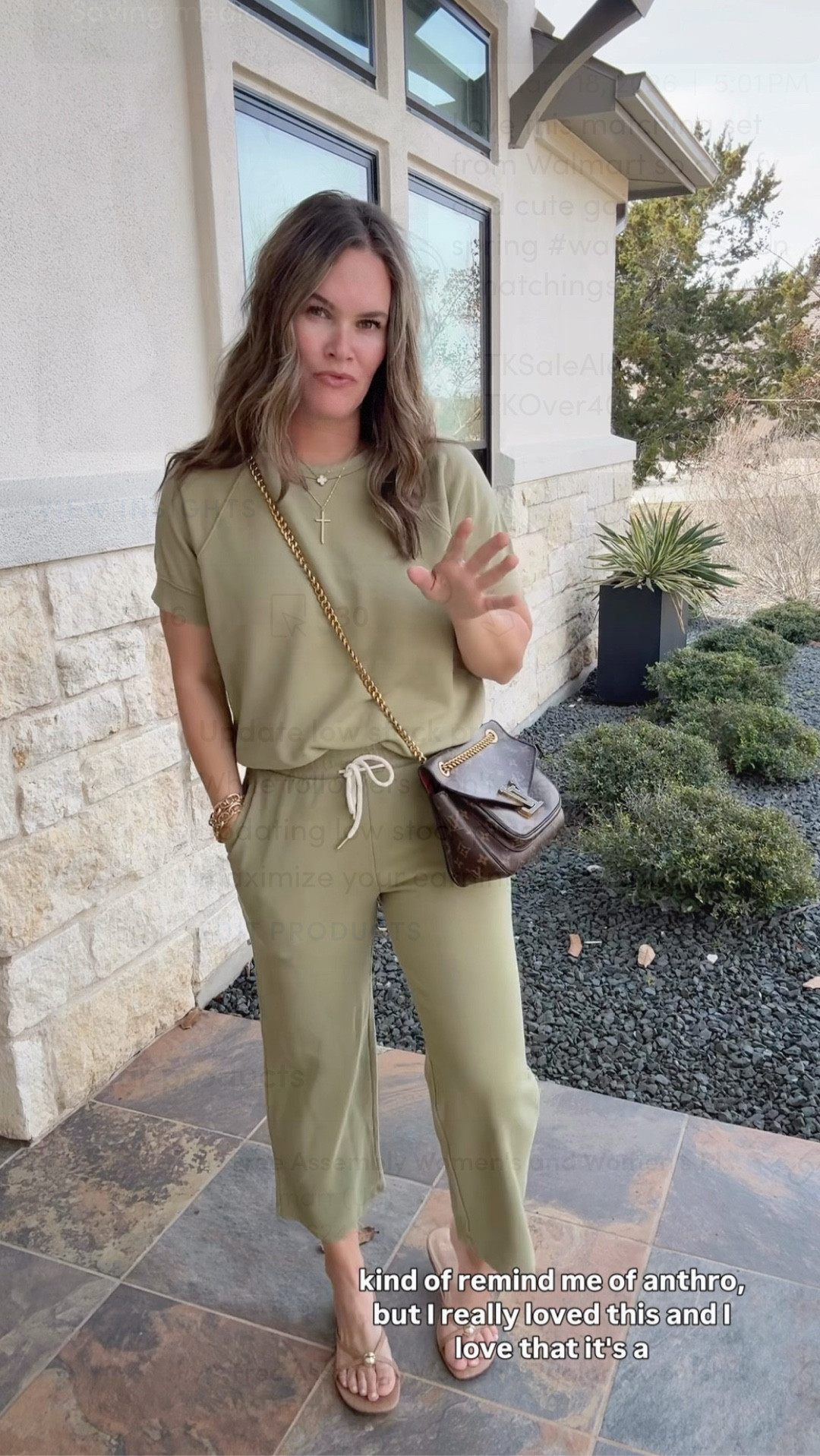 Love this matching set from Walmart so comfy and cute going into spring #walmartfashion #matchingset #loungeset 

#LTKootd #LTKSaleAlert #LTKOver40