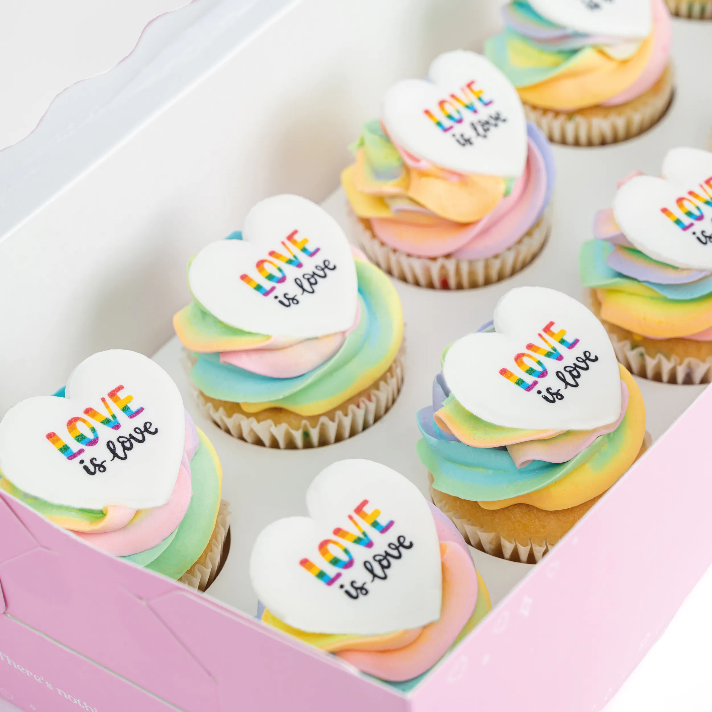 Sweet E's Bake Shop - Pride Rainbow Cupcakes - 12 Pack | Goldbelly