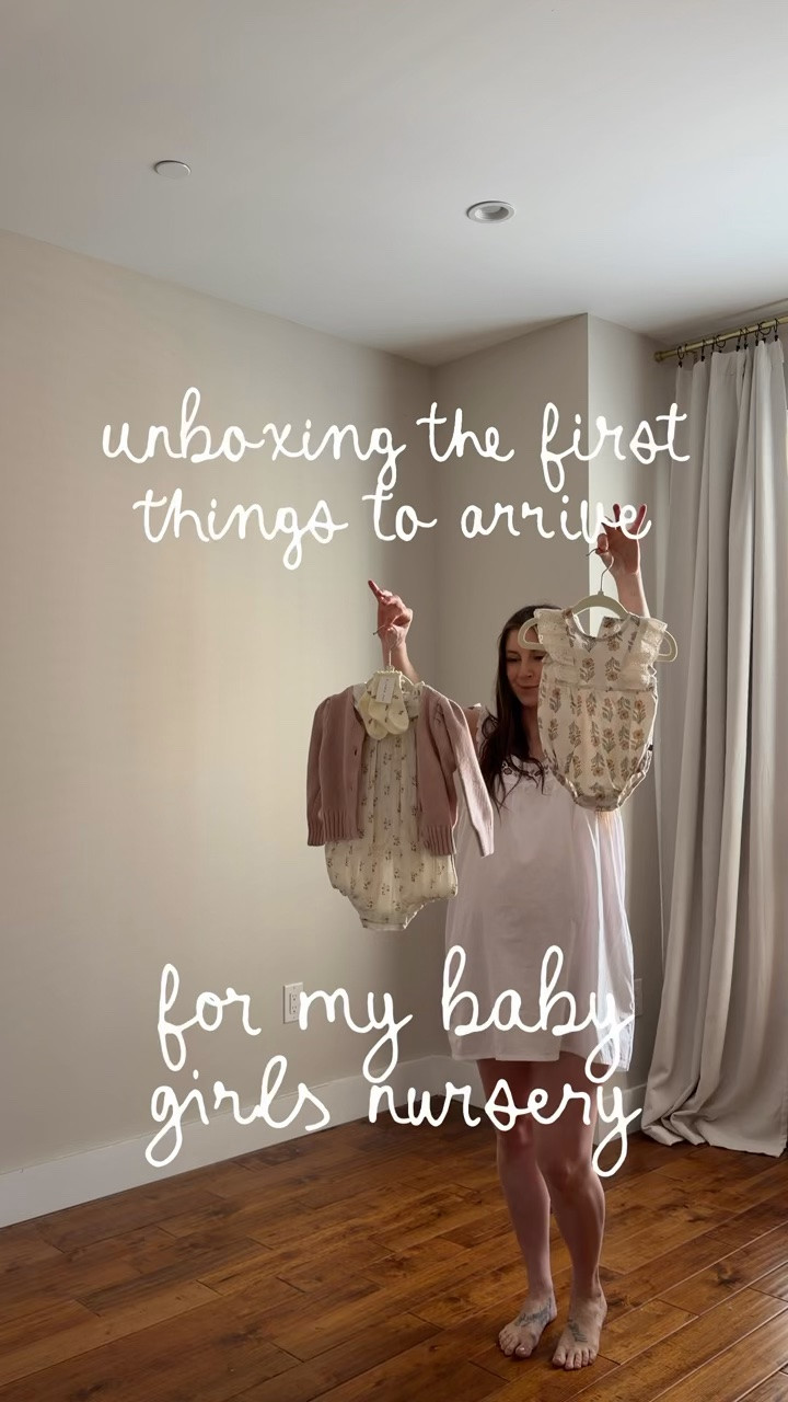 Unboxing the first of things to arrive for baby girls nursery

#LTKHome #LTKBaby #LTKootd