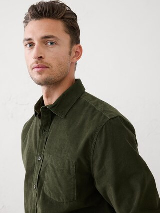 Slim-Fit Fine Wale Corduroy Shirt | Banana Republic Factory