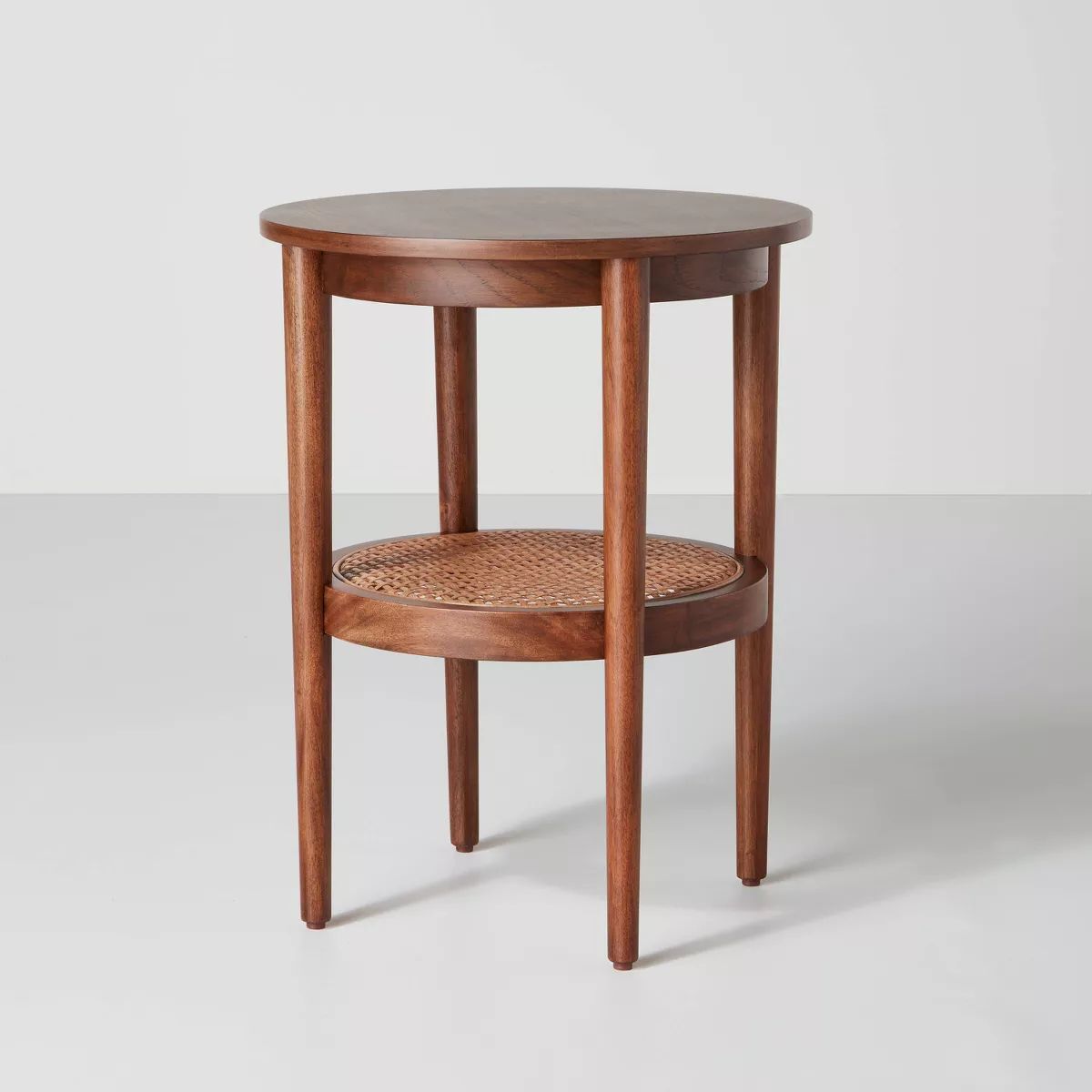 Wood & Cane Round Accent Side Table - Brown - Hearth & Hand™ with Magnolia | Target