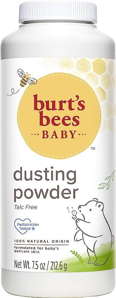 Burt's Bees Baby 100% Natural Dusting Talc-Free Baby Powder, 7.5 Oz | Amazon (US)
