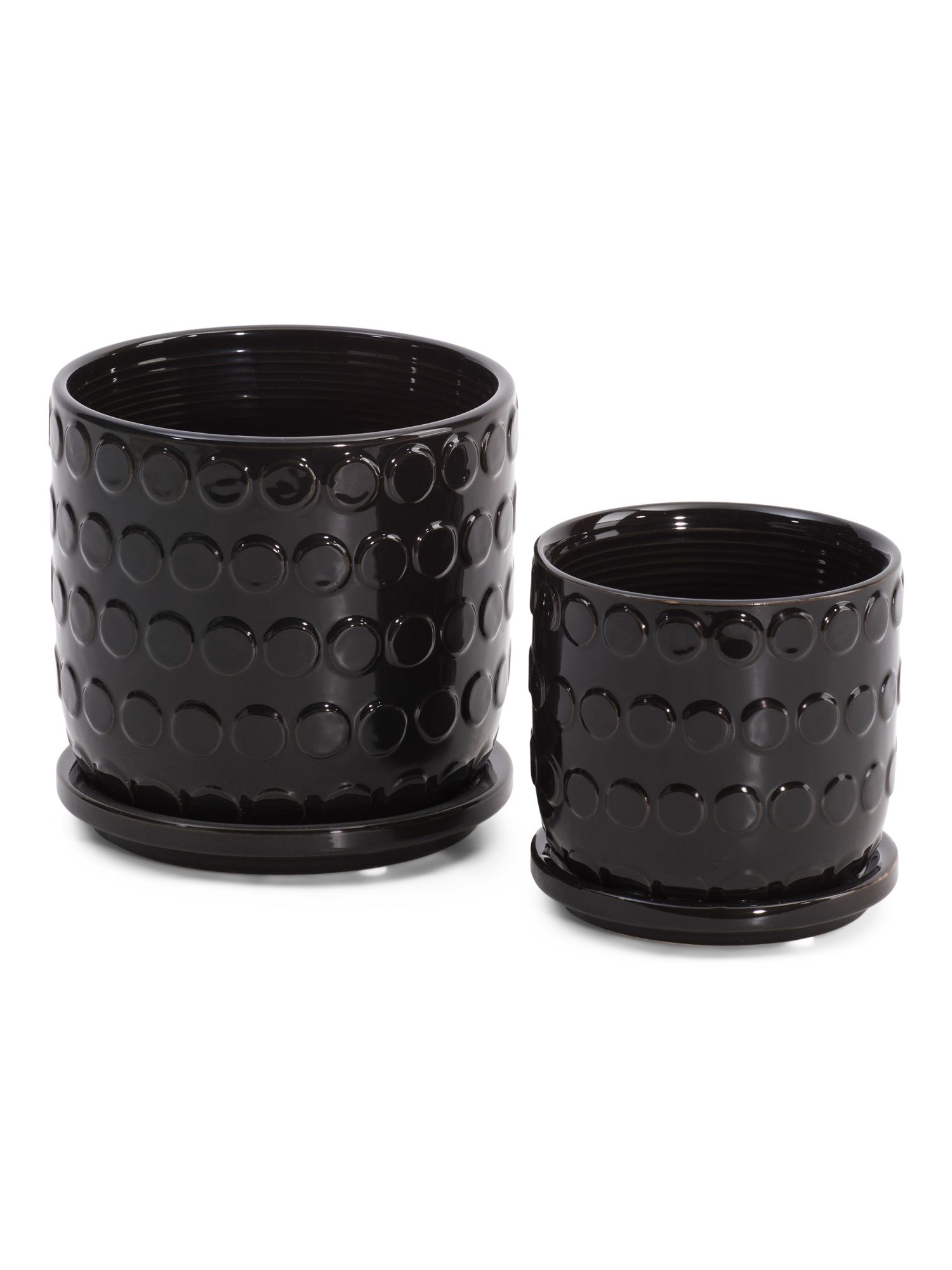 Set Of 2 Bubble Planters With Saucer | TJ Maxx