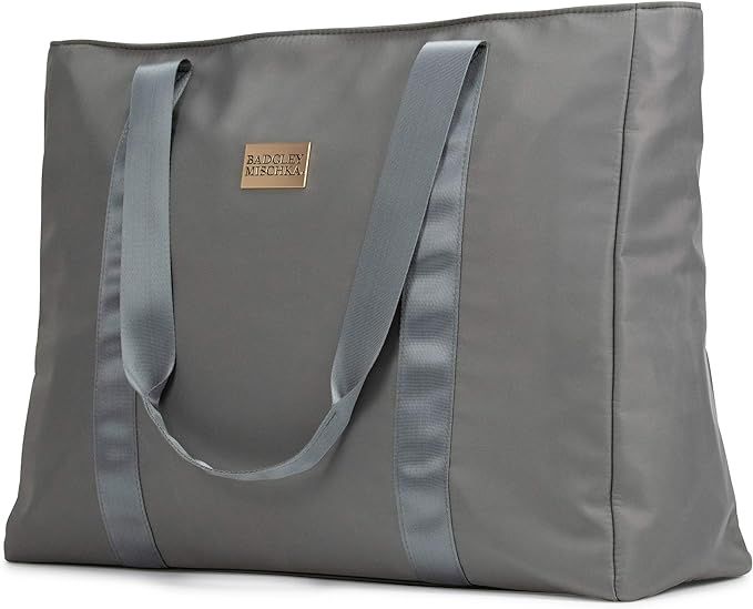 Badgley Mischka Nylon Travel Tote Weekender Bag - Lightweight Packable Travel Bag | Amazon (US)