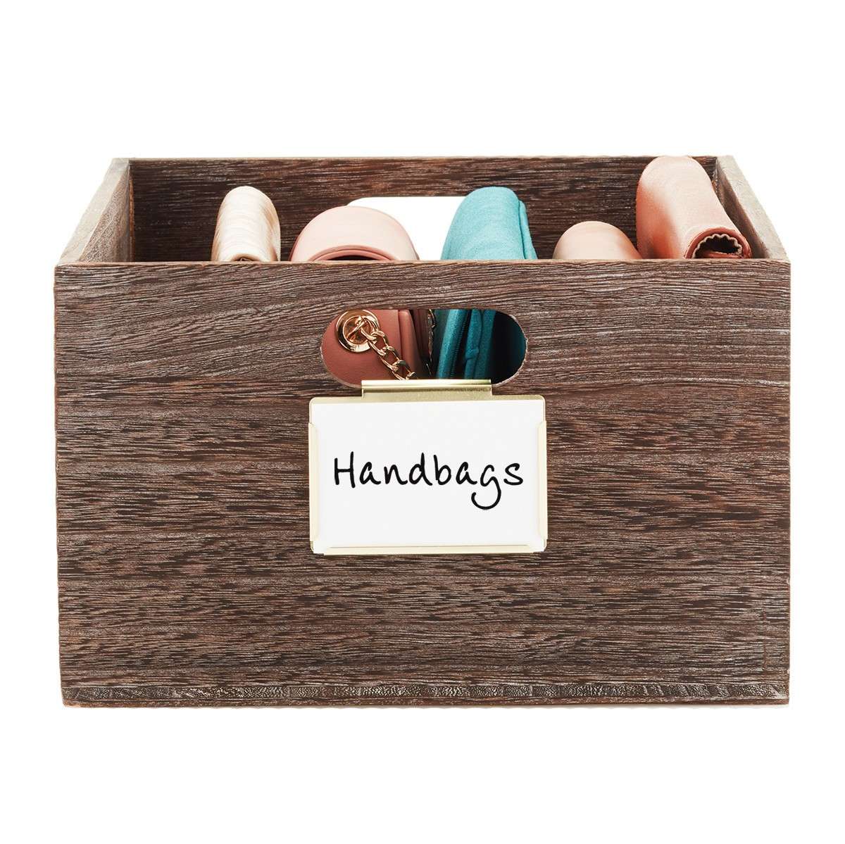 Gold Bin Clip Label Holders | The Container Store