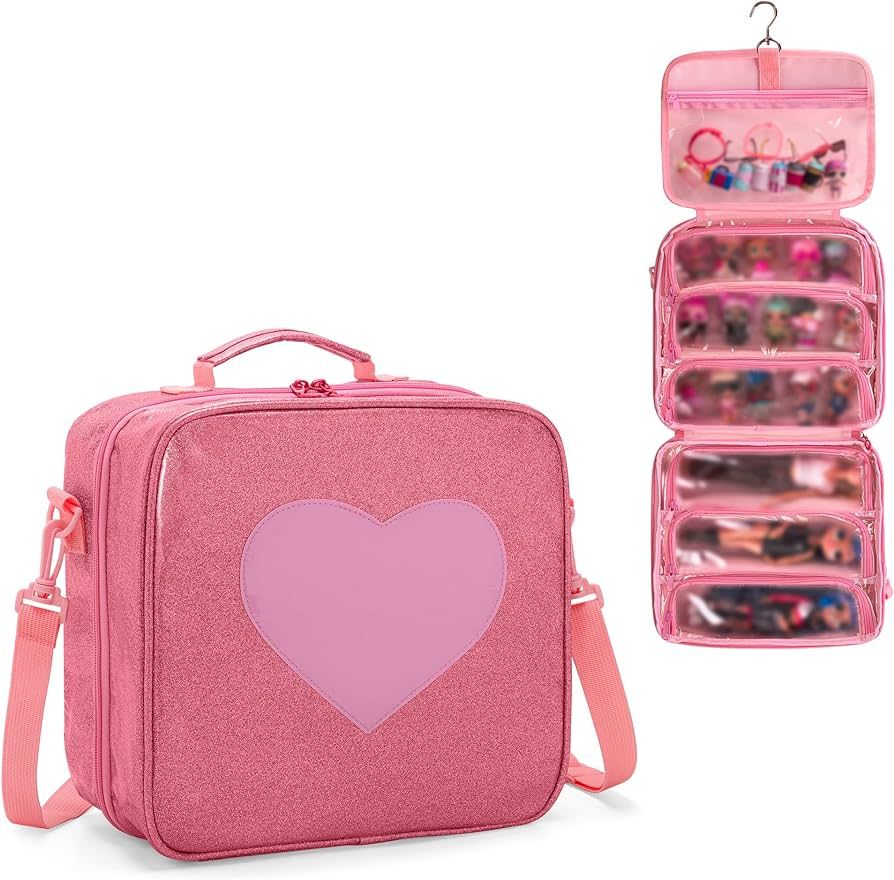 LoDrid Doll Carrying Case Compatible with LOL Surprise OMG, Display Organizer Compatible with Big... | Amazon (US)