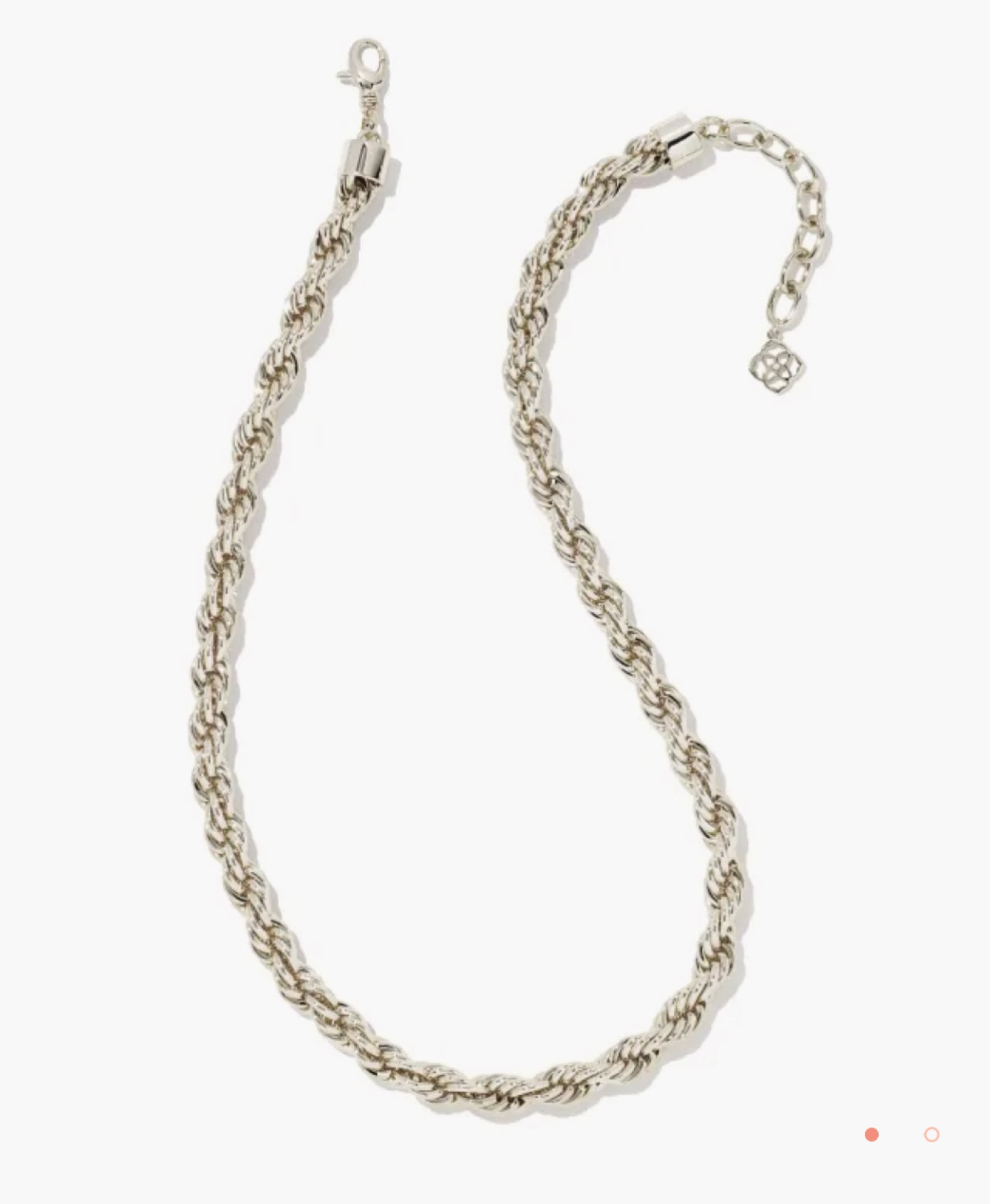 Cailey Chunky Chain Necklace in Silver