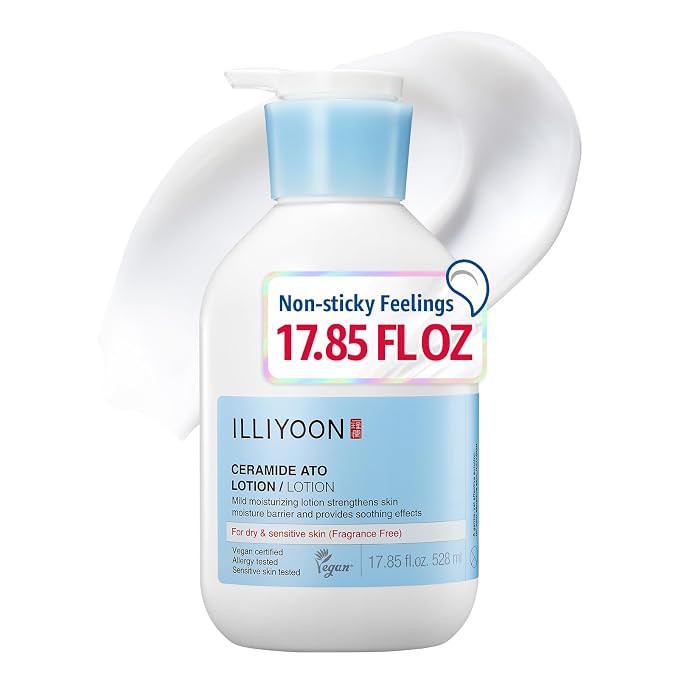 ILLIYOON Ceramide Ato Lotion 528ml(17.85oz) | Daily Moisturizing Lotion for All Skin Types | Deep... | Amazon (US)