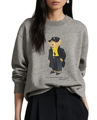 Polo Ralph Lauren Women's Polo Bear Soft Cotton Sweatshirt - L | eBay US