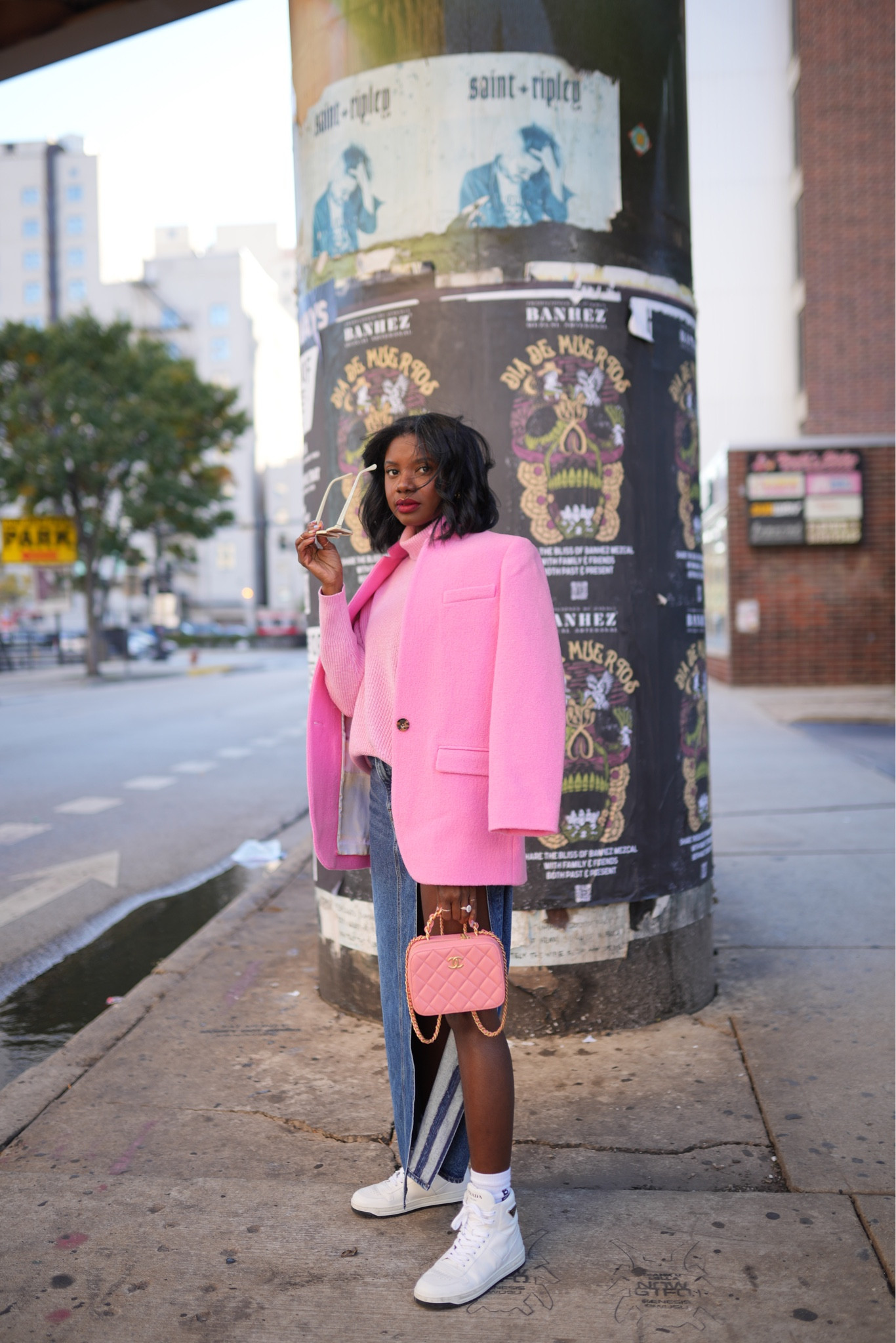 Pink coat and pink turtleneck from J. Crew. Great holiday look! 

#LTKworkwear #LTKHoliday