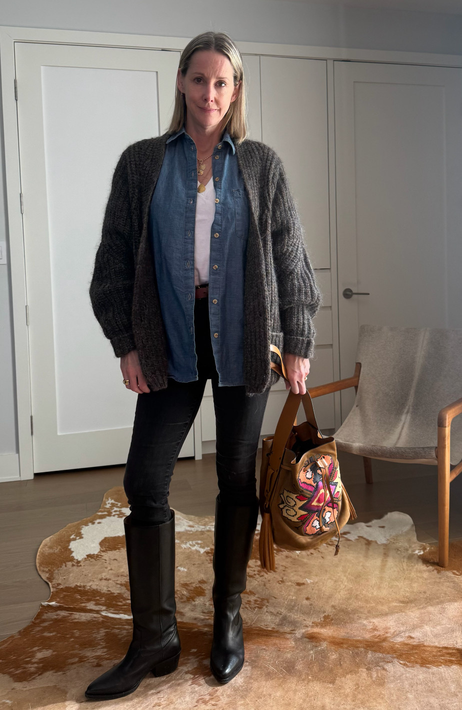If you’re as confused as I am lately about the weather and what to wear, here’s a solution: multiple layers you can shed as the day gets warmer 🥶 —> 🥵 

 #LTKSeasonal #LTKStyleTip