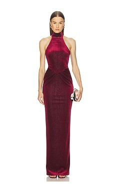 Michael Costello x REVOLVE Ataya Gown in Burgundy from Revolve.com | Revolve Clothing (Global)