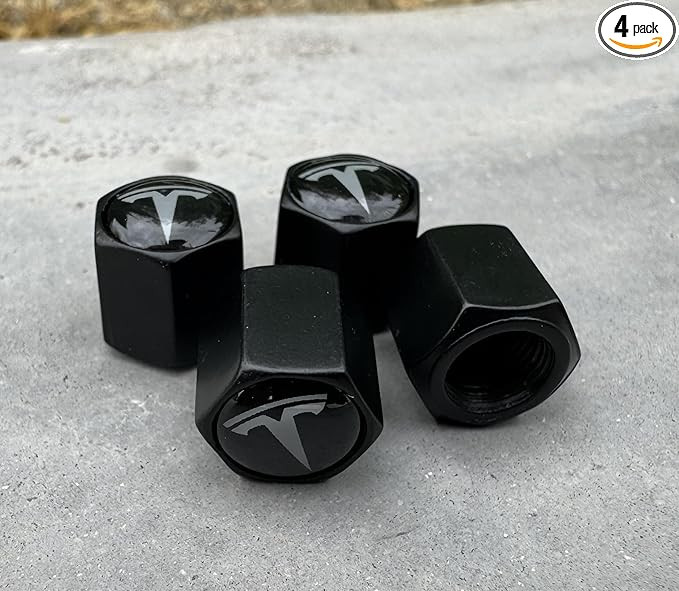 TACTILIAN Car Tire Valve Stem Caps for Tesla Model 3, S, X, Y Accessories (4 Pack) Leakproof Alum... | Amazon (US)