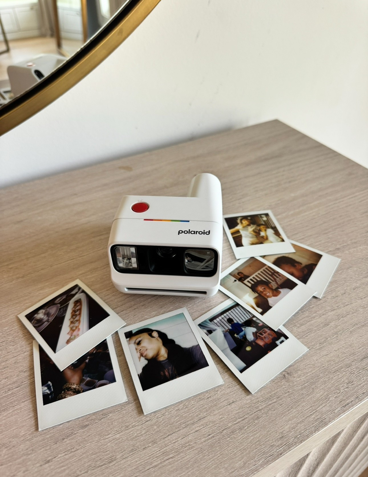 #Ad I have 400,000 photos and videos in my phone but none in a photo album, having the @polaroid go camera I can snap and put it in my family album and create those nostalgic memories! Run and don’t walk to grab yours! Just say CAMERA and I will send the 🔗 your way! @target #polaroidgo #targetpartner