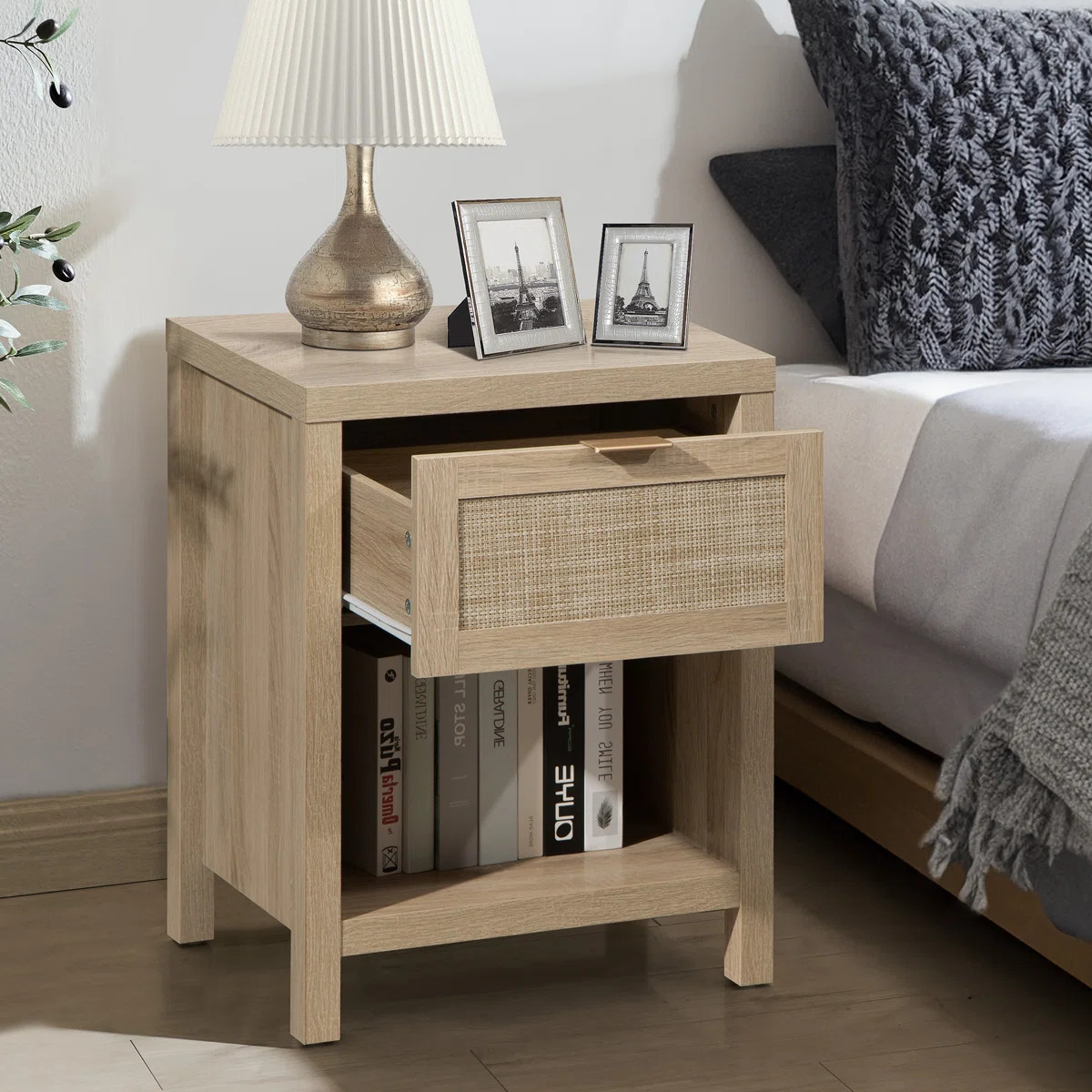 Bayou Breeze Alayha 1 - Drawer Nightstand & Reviews | Wayfair | Wayfair North America