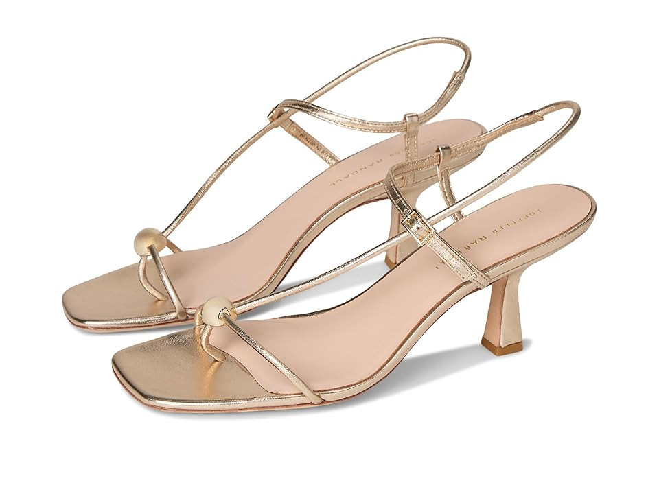 Loeffler Randall Triana Strappy Mid-heel Sandal W/Ball Women's Shoes Champagne : 7.5 B - Medium, Leather | Zappos