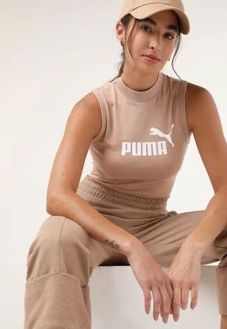 Regata Puma Logo Bege | Dafiti (BR)