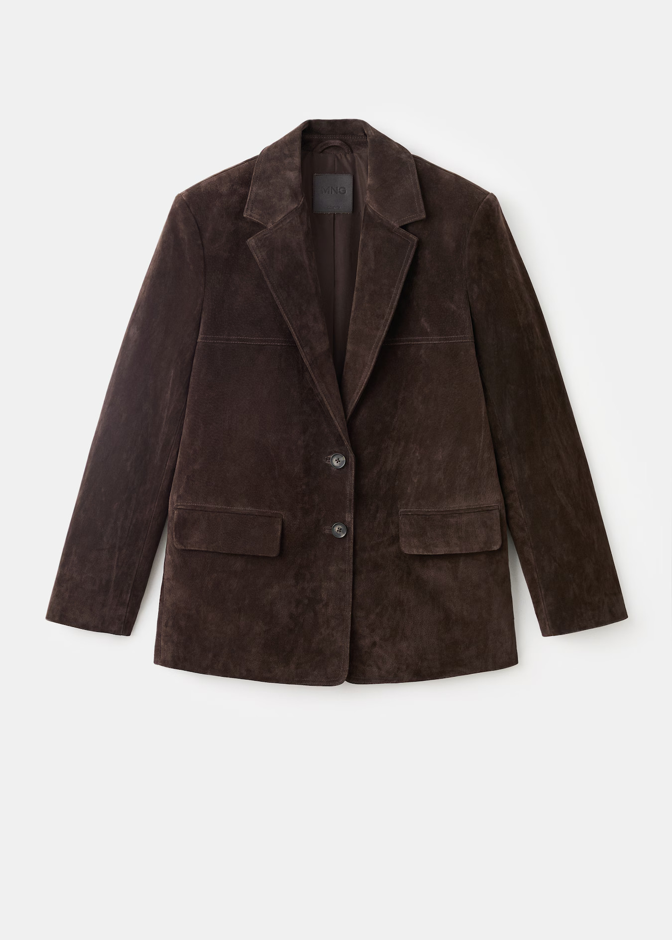 Straight suede jacket | Mango EU