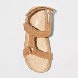 Toddler Boys' Lonnie Footbed Sandals - Cat & Jack™ Cognac | Target
