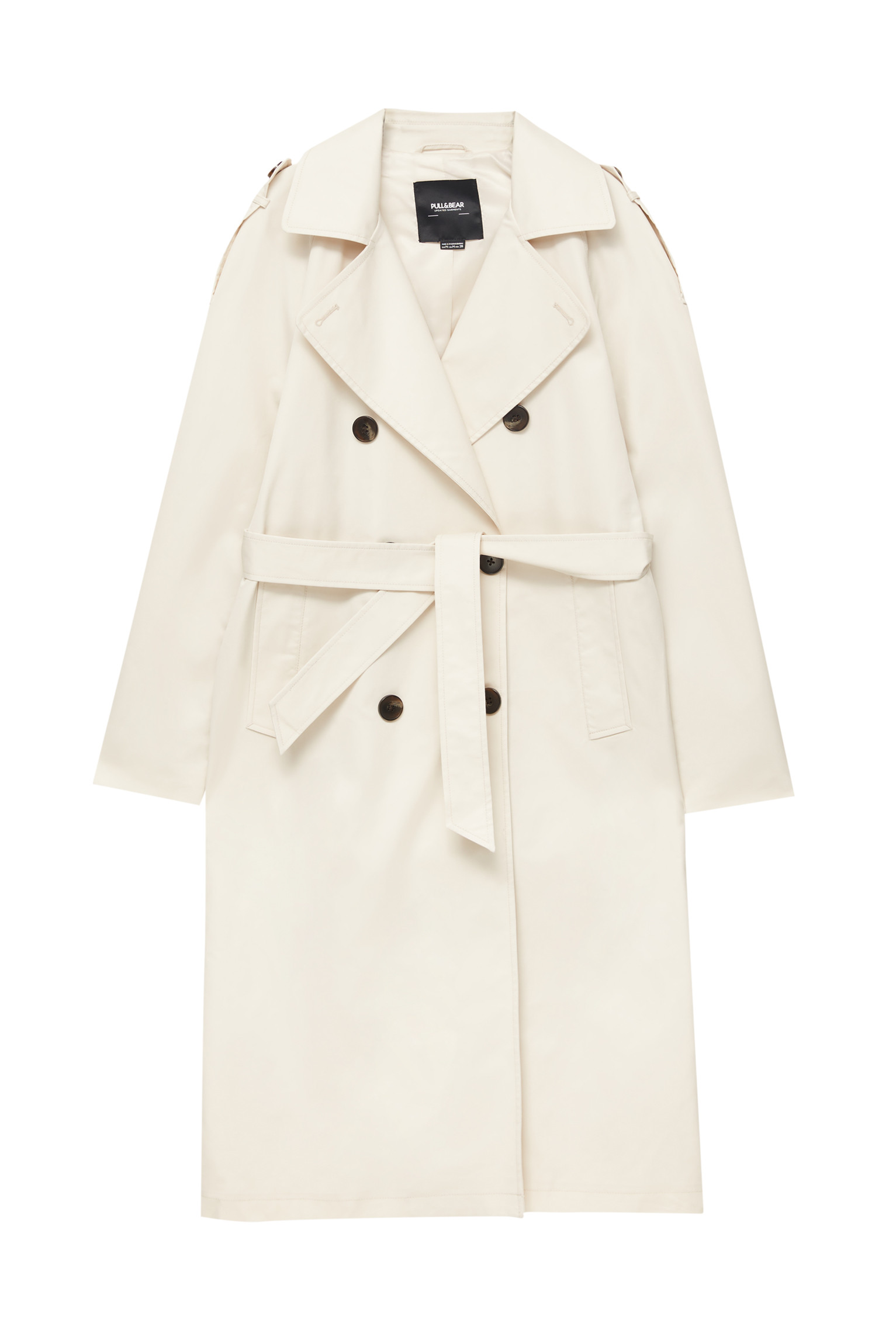 Belted trench coat | PULL and BEAR UK